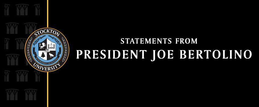 Statements from President Joe Bertolino