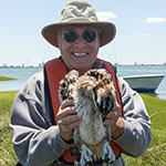 President Kesselman during osprey survey