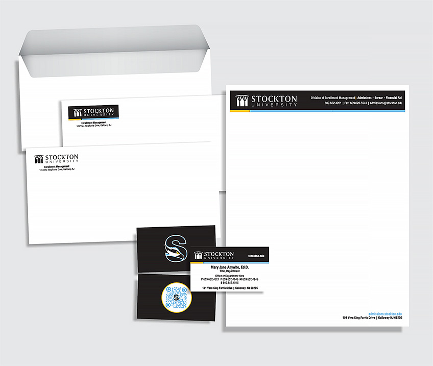 Collage stationary on a table showing the designs for 2024
