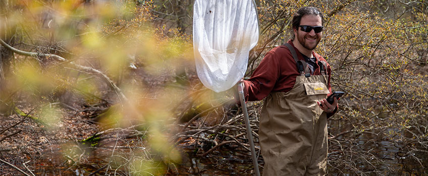 Image of Dr. Aaron Stoler in the field