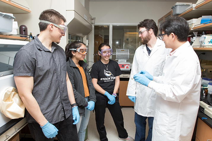 From left: Christopher Kern, Millie Shah, Kathleen Ngo, Dr. Jason Shulman, Dr. Wooseok Ki