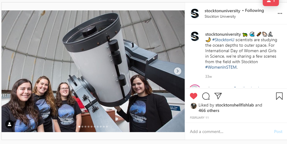 Image of female student physicists 