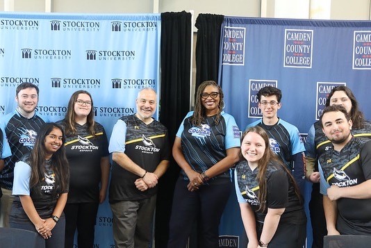 Riya Goyal, President Joe, and students on the e-Sports Team