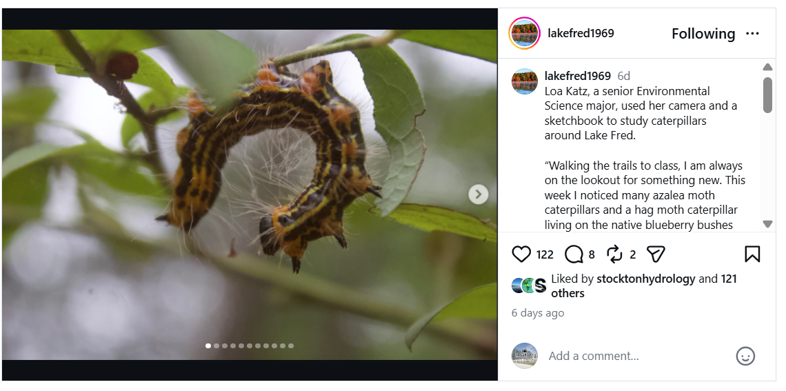 Instagram image of Lake Fred friends