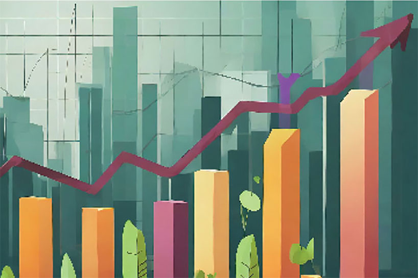 Chart showing growth over time