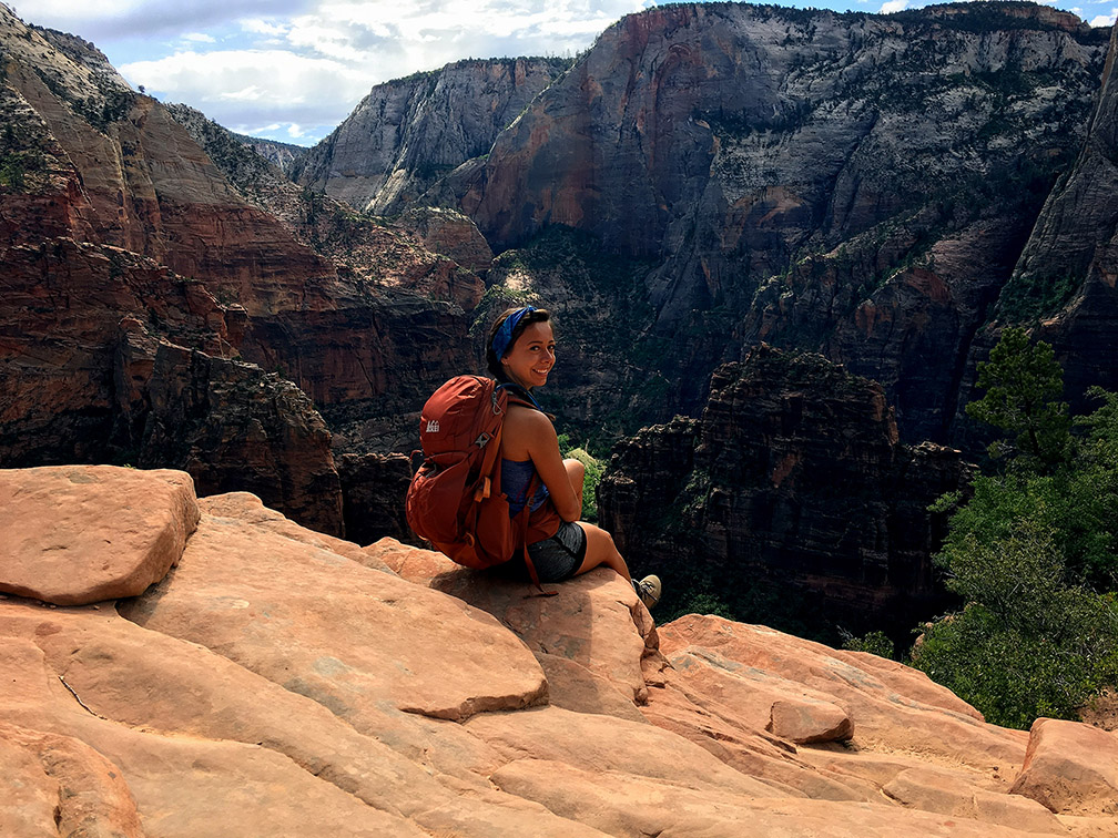 Stockton University Geology student Anna Terranova