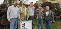 Image of Peter Straub, Steve Evert and others at the Marine Field Station