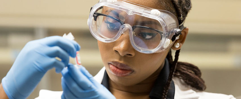 Female chemist