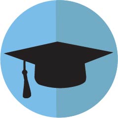 Image of grad cap icon