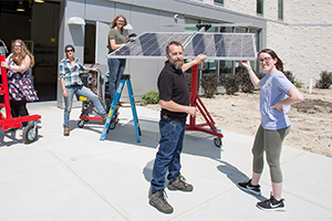 Image of Patrick Hossay and Students