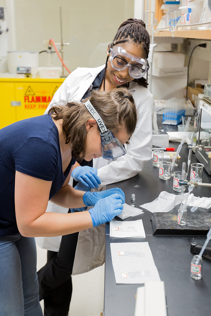 Image of student researchers from Stockton Student Spaceflight Experiments Program