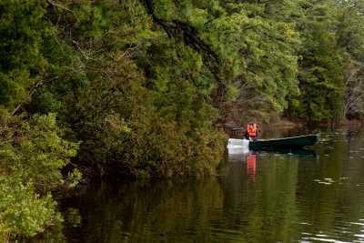 Image of Aaron Stoler on Lake Fred