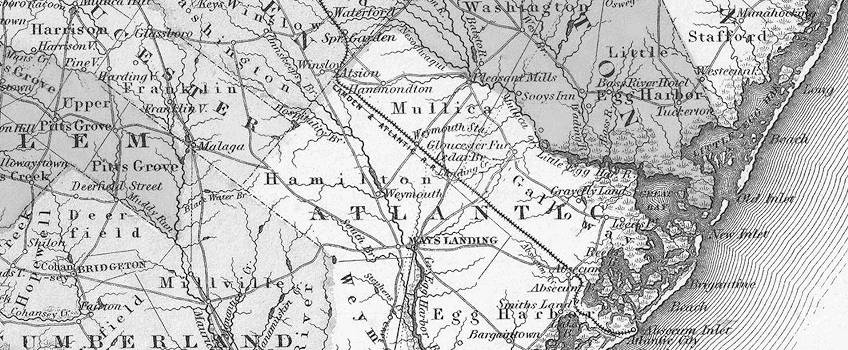 NJ map circa 1892