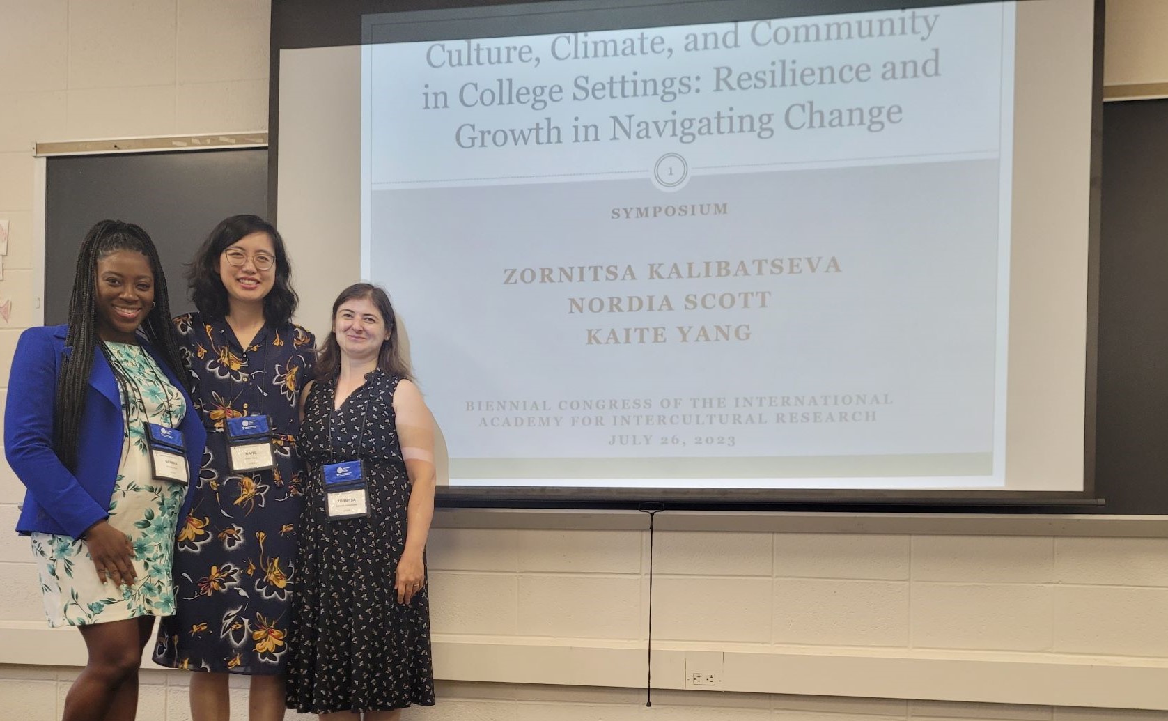 Nordia, Kaite & Zori at the 2023 IAIR Conference 
