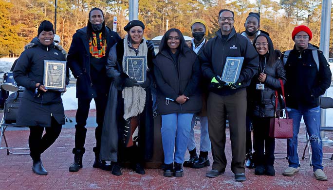 Flag Raising honorees 