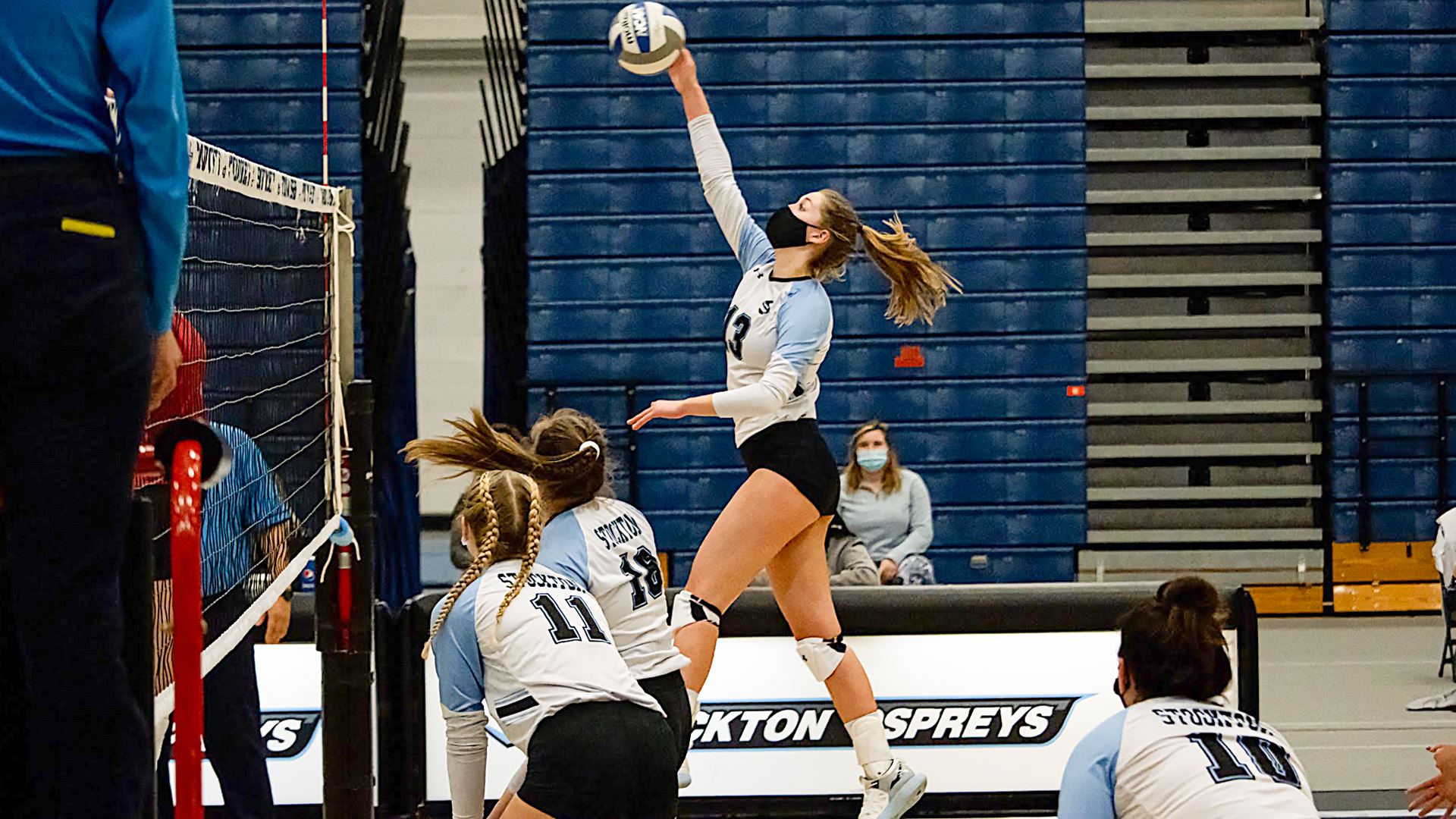 Girl playing volleyball 