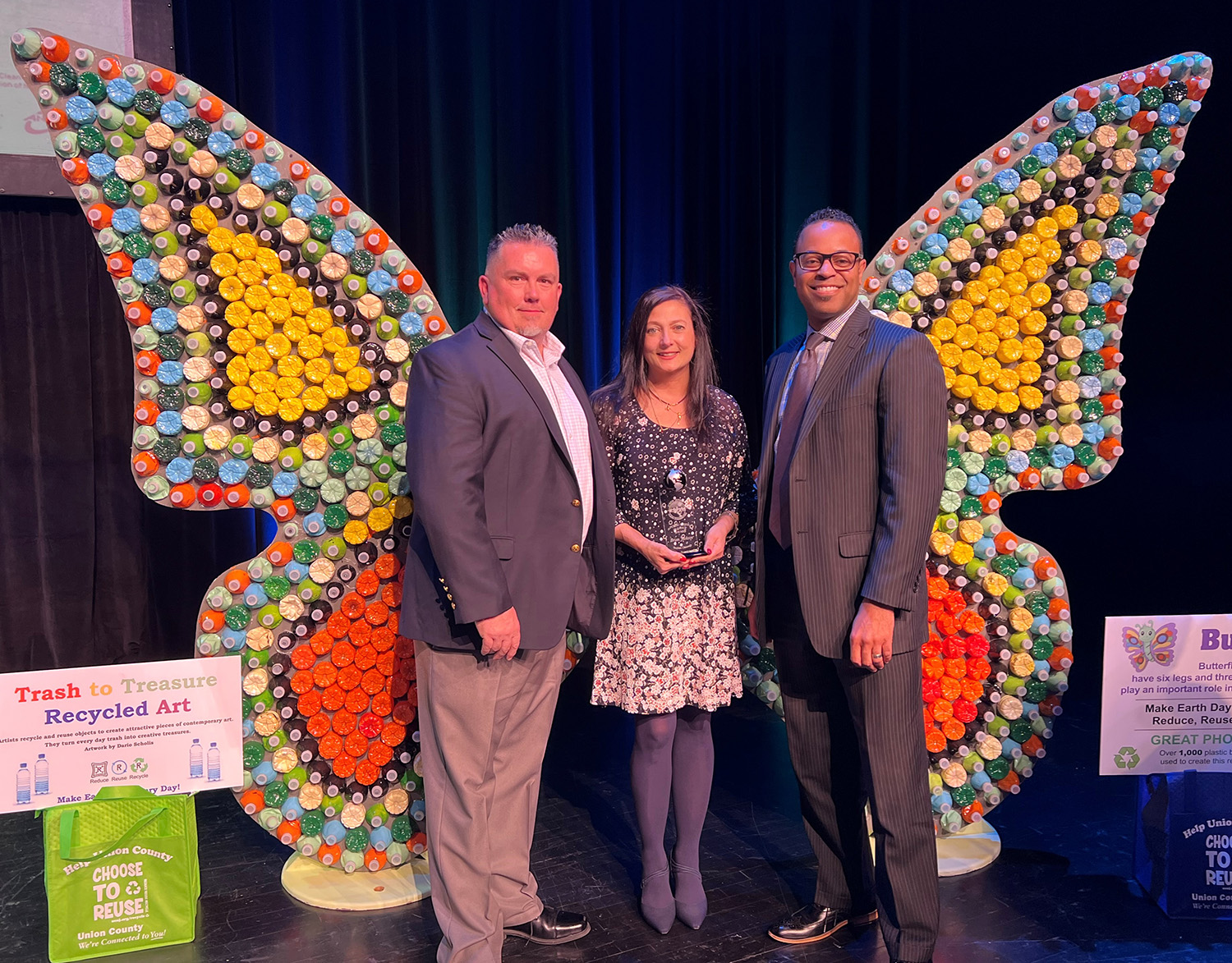  Michael Cagno, executive director of the Noyes Museum; Stephanie Clineman, professional services specialist; and Brian K. Jackson, chief operating officer, Atlantic City Campus