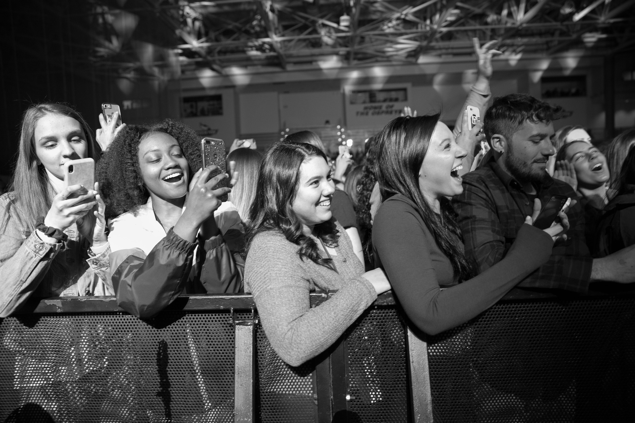 students singing at concert