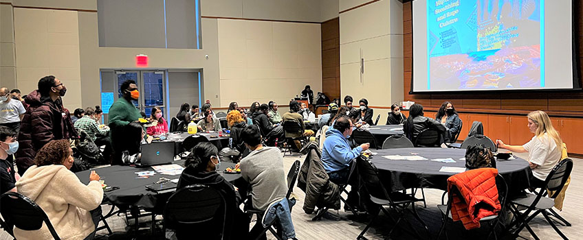 The 'Hip-Hop: Stealthing and Rape Culture' program this semester used music to engage students in serious conversations about power-based personal violence.