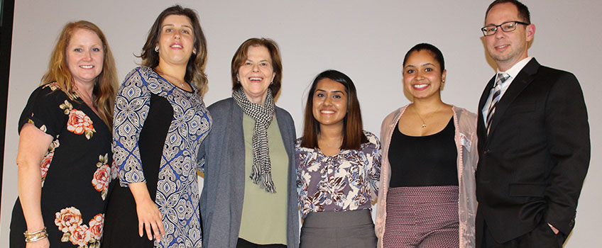 Sara Faurot, Inna Pokrovnichka, Linda Wharton, Nabila Sudha, Yomaris Acosta and Dan Solt