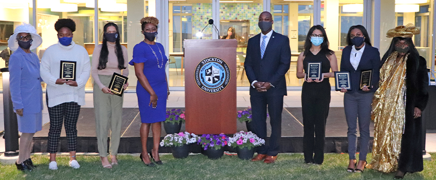 Pictured from left to right: Dianne Stalling, Kristina Mitchell, Divya Rajput, Nordia Johnson, Terry King, Diana Ramirez, Danielle Combs and Beverly Vaughn.