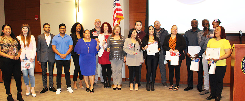 Nineteen Take Oath to Become American Citizens