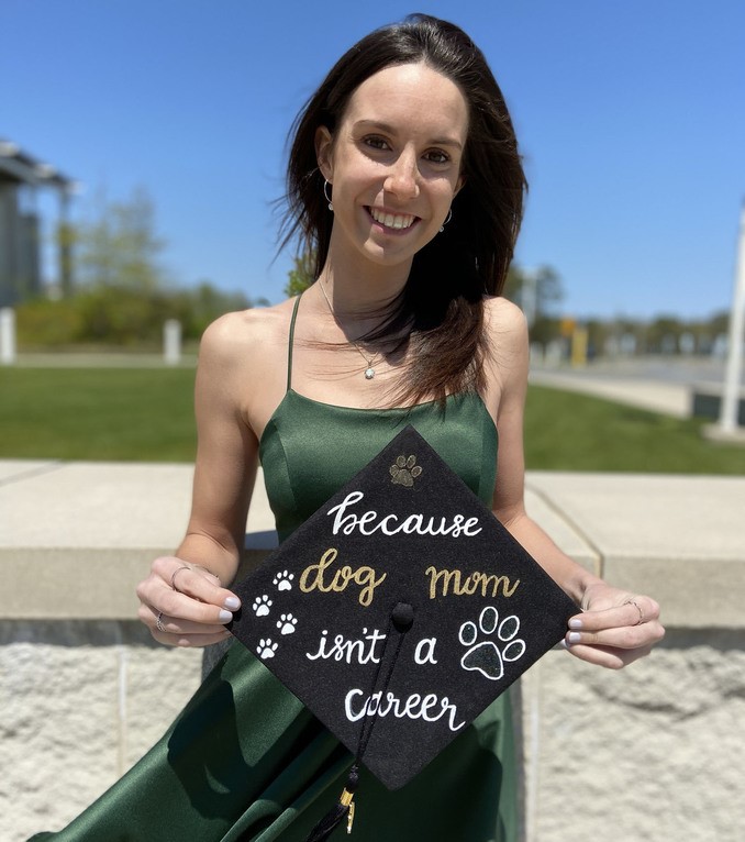 Graduate smiling