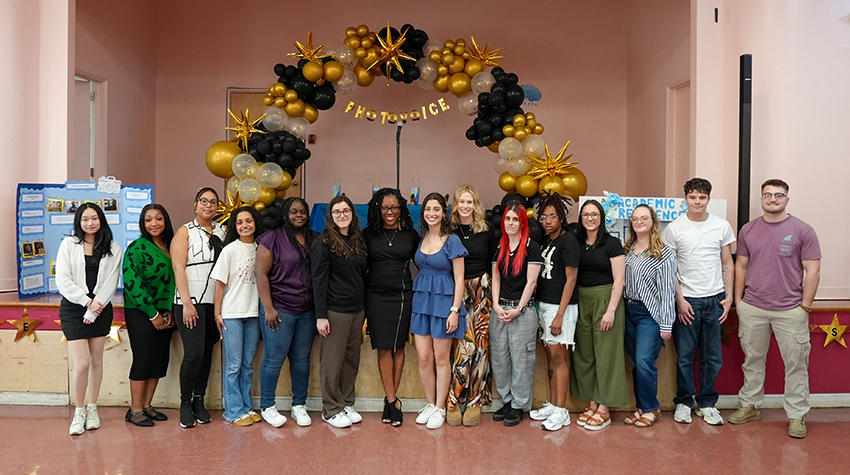 group of students who conducted research
