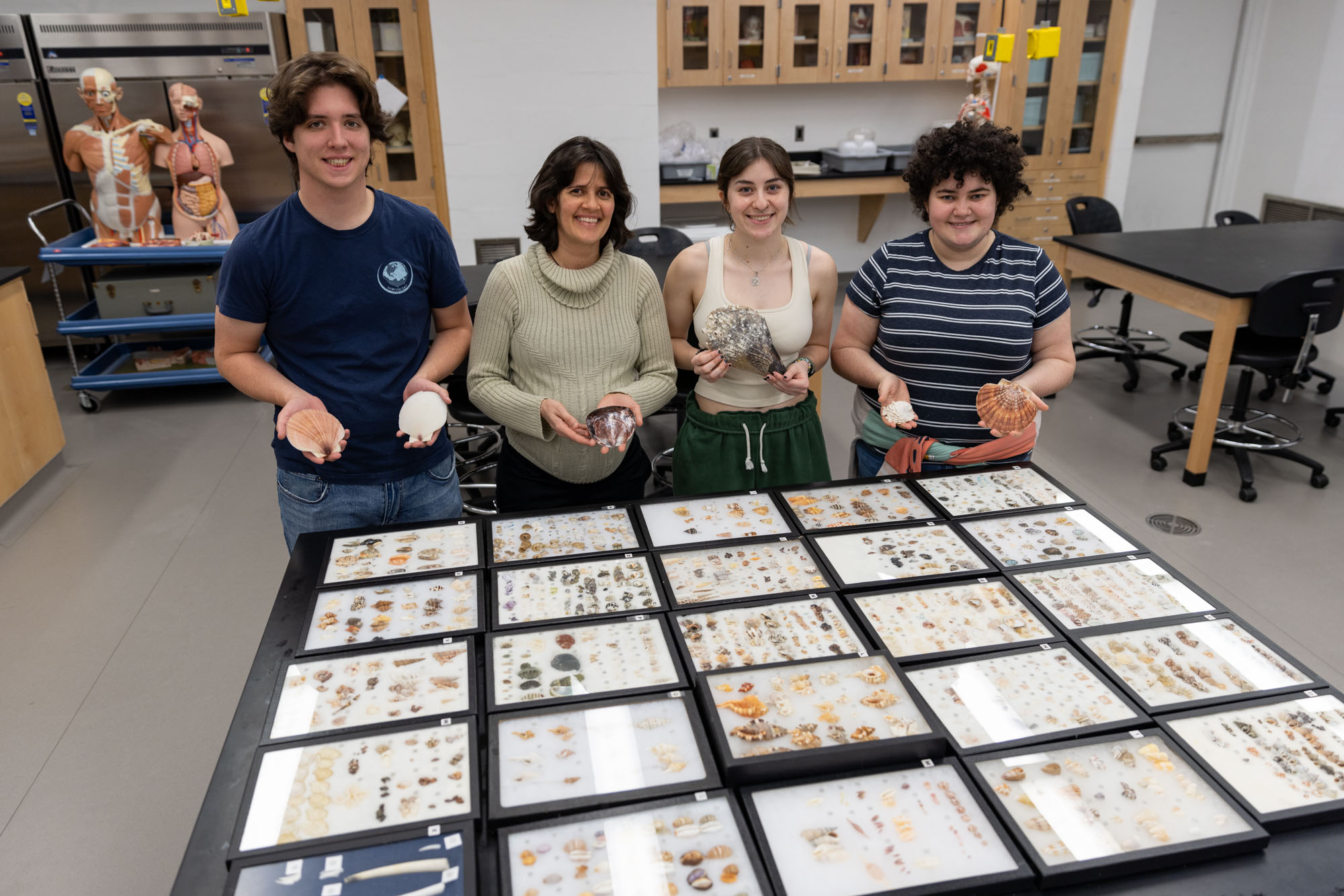 people with shell collection