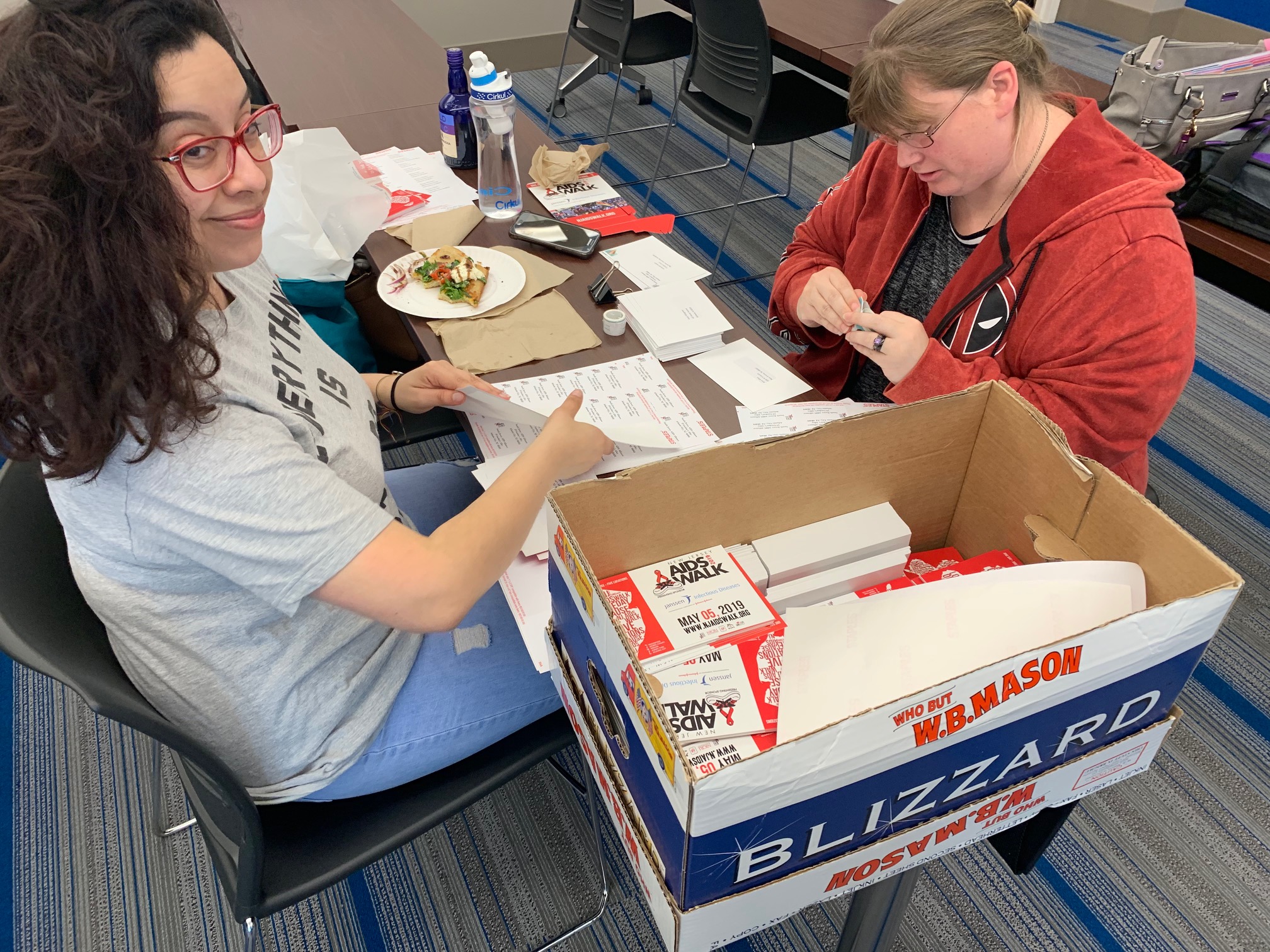  Vinnie Pizzimenti, left, and Corrine DeNapoli, both MSW students and members of the MSW Alliance who graduated in May 2019. Pizzimenti was the community outreach chair and DeNapoli, the vice president for the alliance.