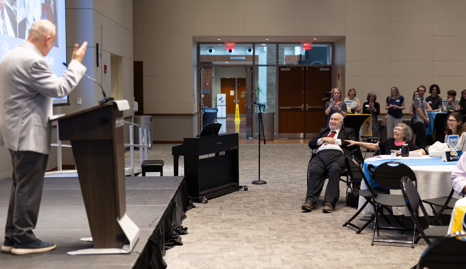Yitzhak Sharon honored by President Joe at podium