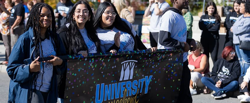 Students at University Weekend