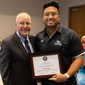 President Kesselman and Darren Wan