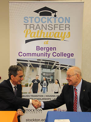 Stockton Signs Transfer Agreement with Bergen Community College