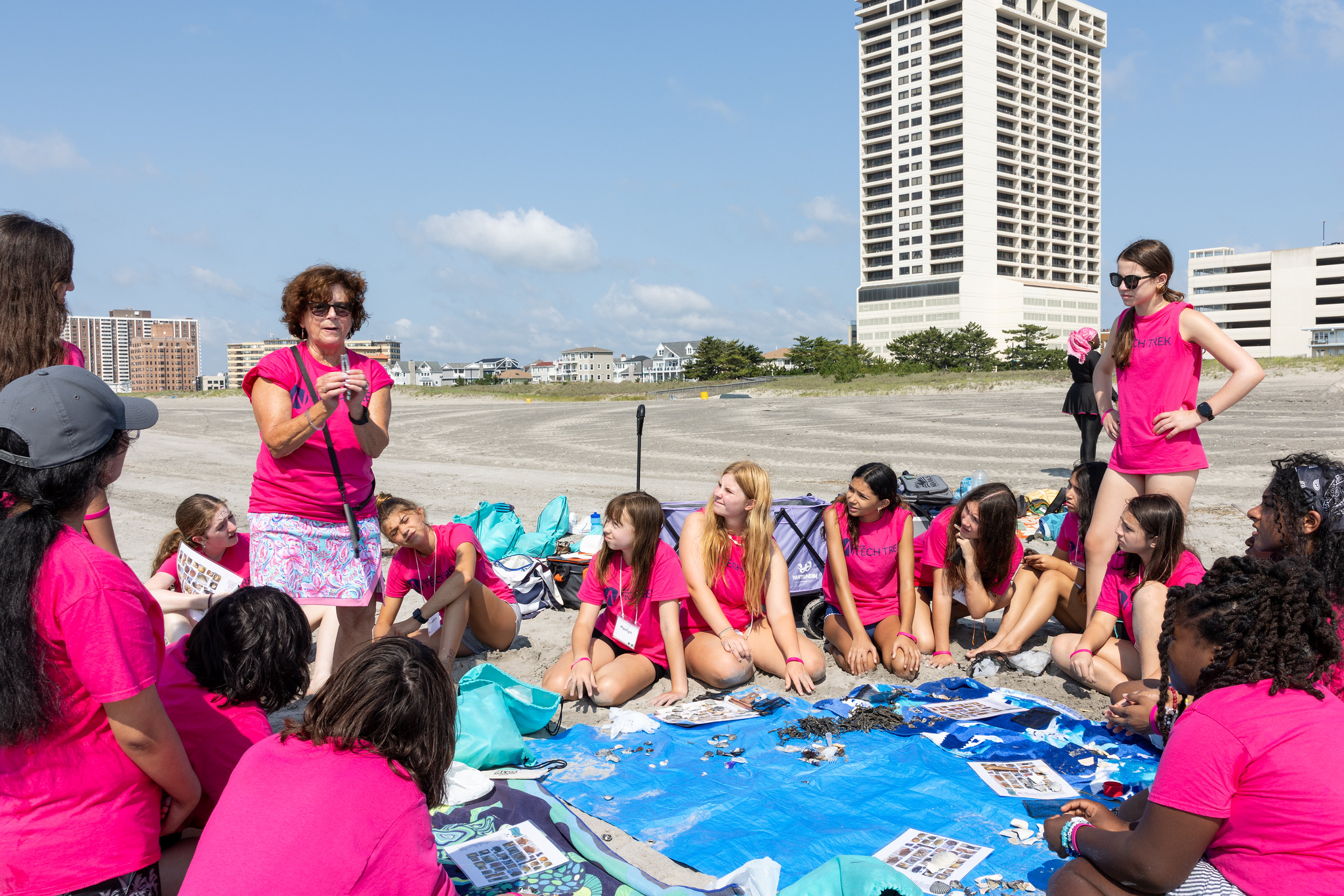 Tech Trek summer camp on the beach