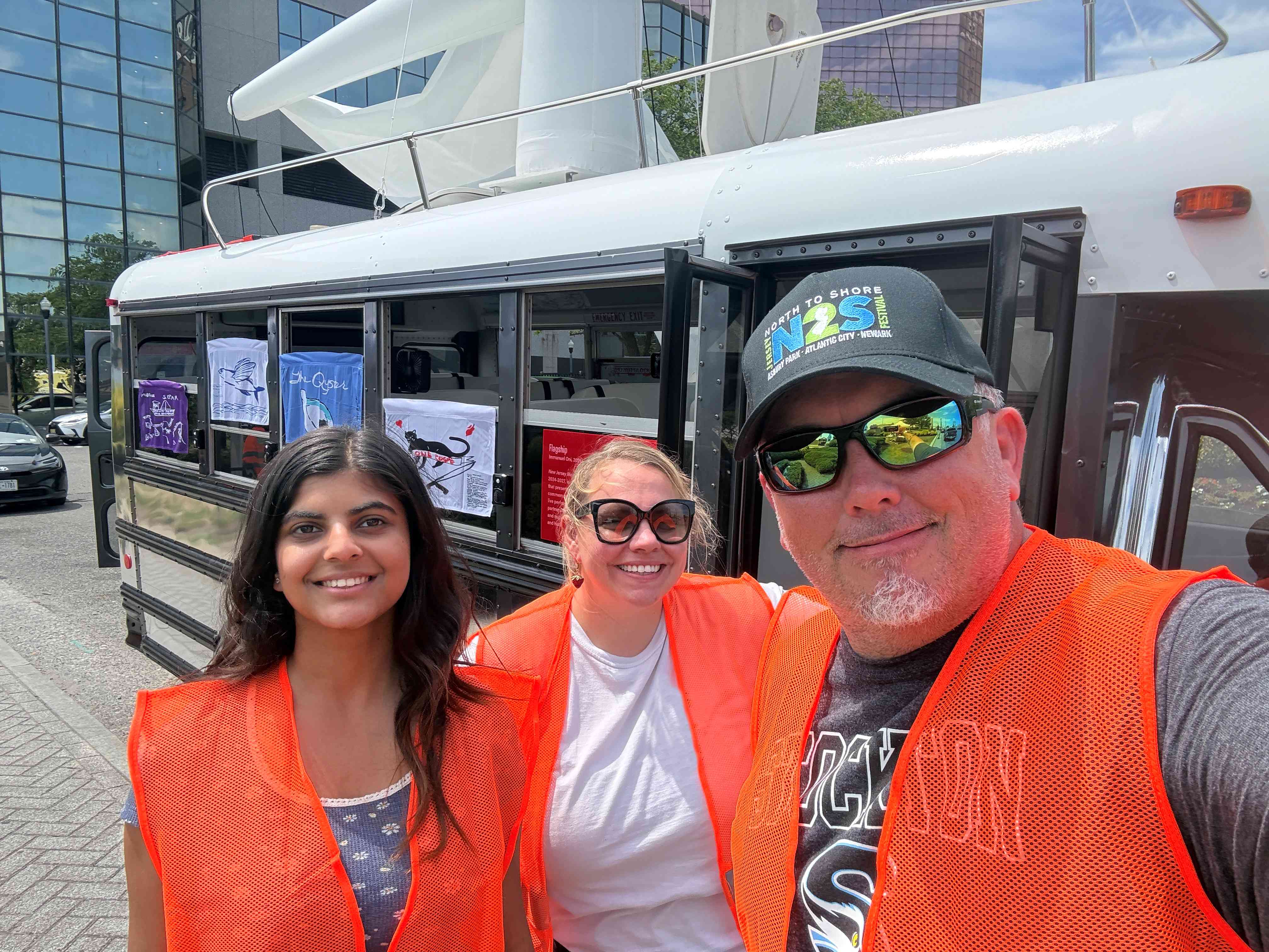 Stockton student Aayushma Dhakal and alum Cheresse Cargill worked with Noyes Museum Executive Director Michael Cagno
