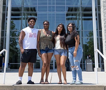 Jeremiah Wright, Ja’vira Blake, Marlet Cruz-Diaz and Ema Ortiz-Antonio 