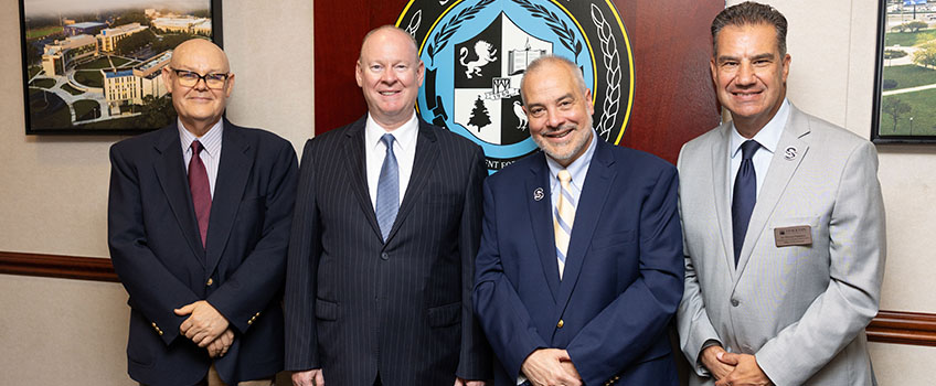 higher ed leadership at transfer pathways agreement