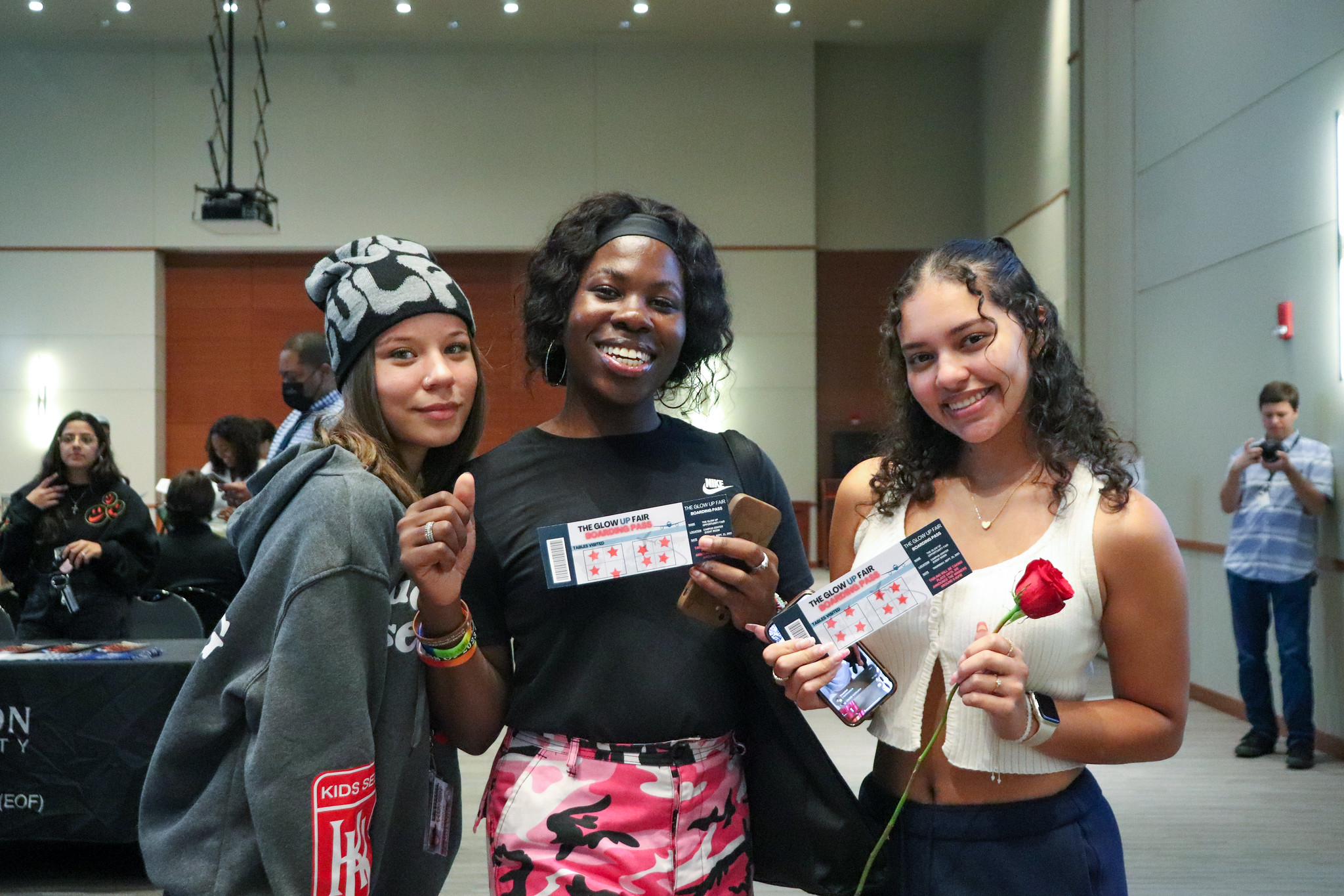 three students 