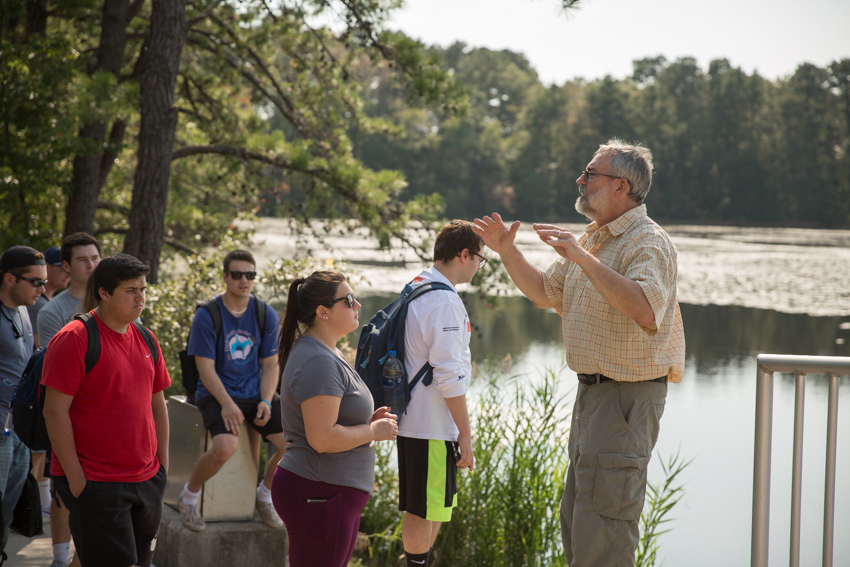 Mark Demitroff teaching students