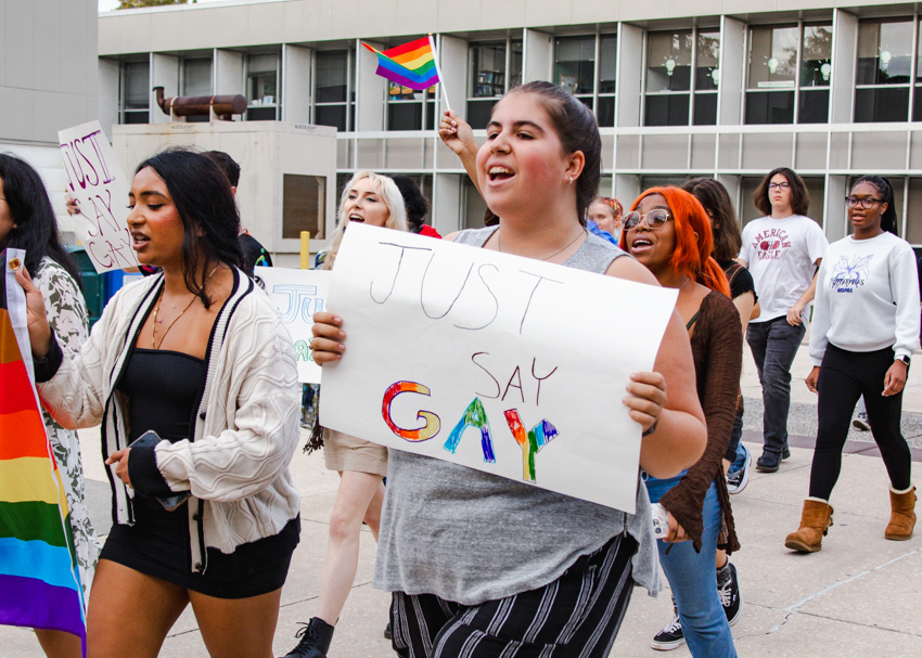 students protesting