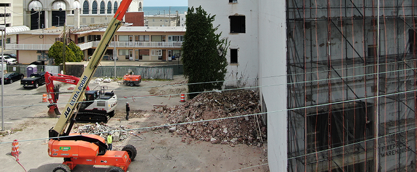 Work Begins at Site of New AC Residence Hall