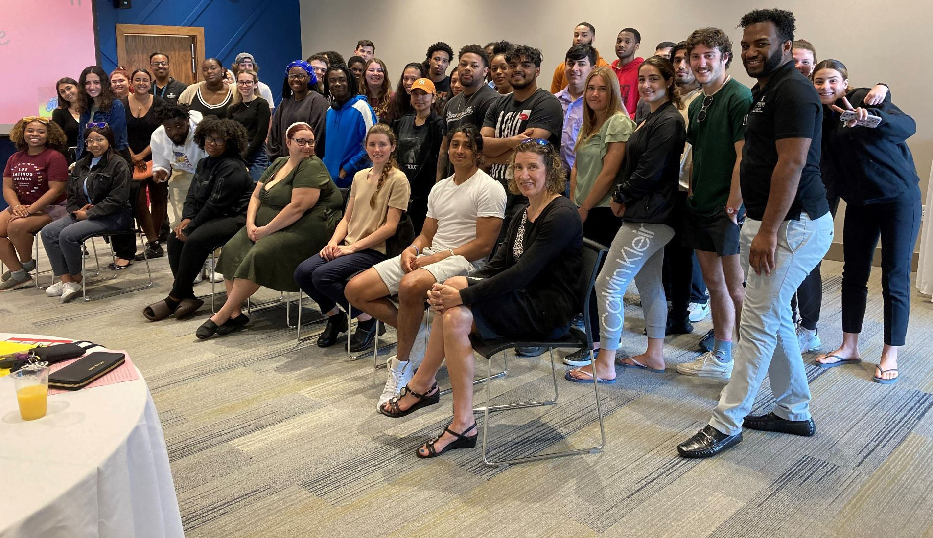 group of students at Atlantic City Summer Experience orientation