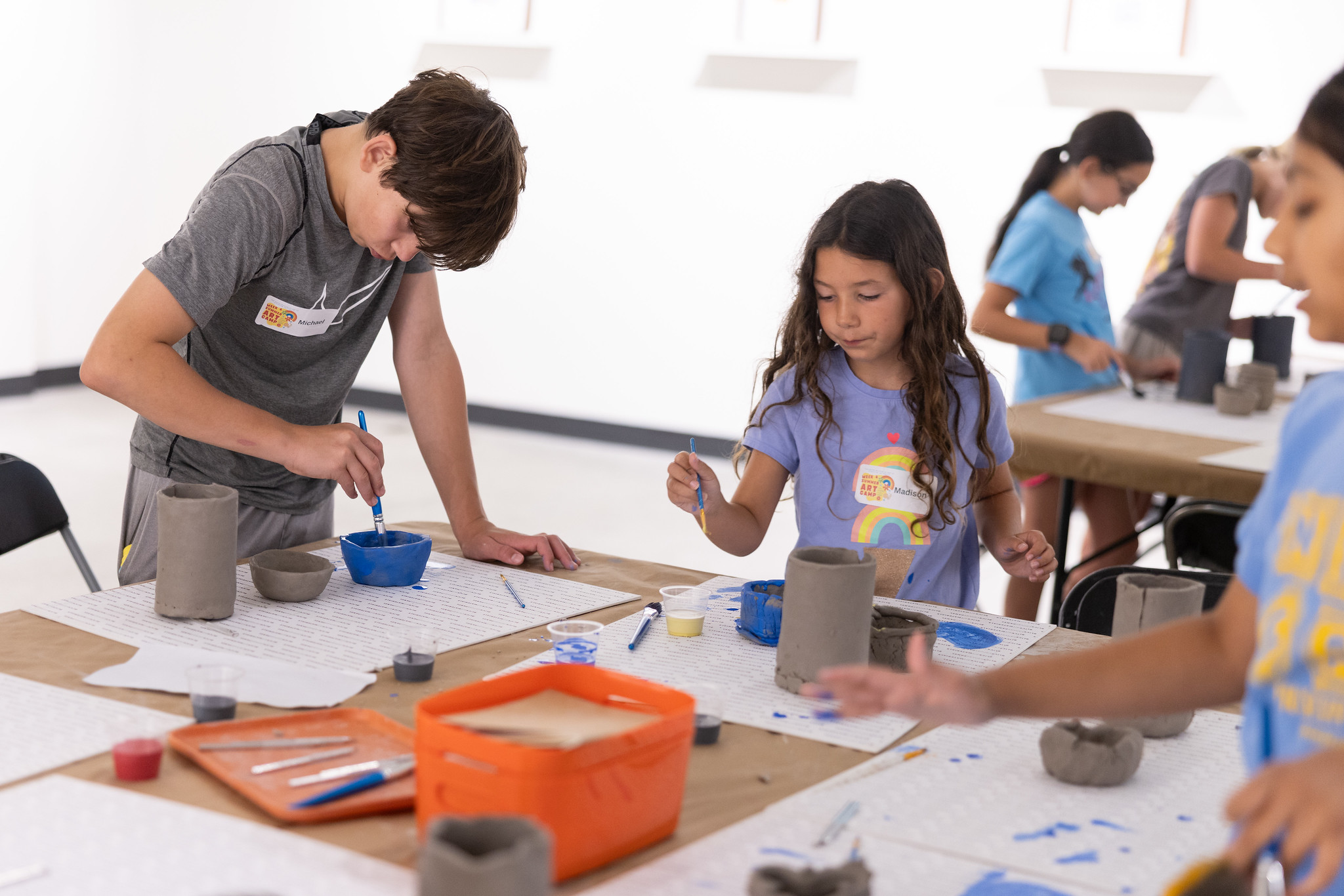 Noyes Summer Art Camp goers
