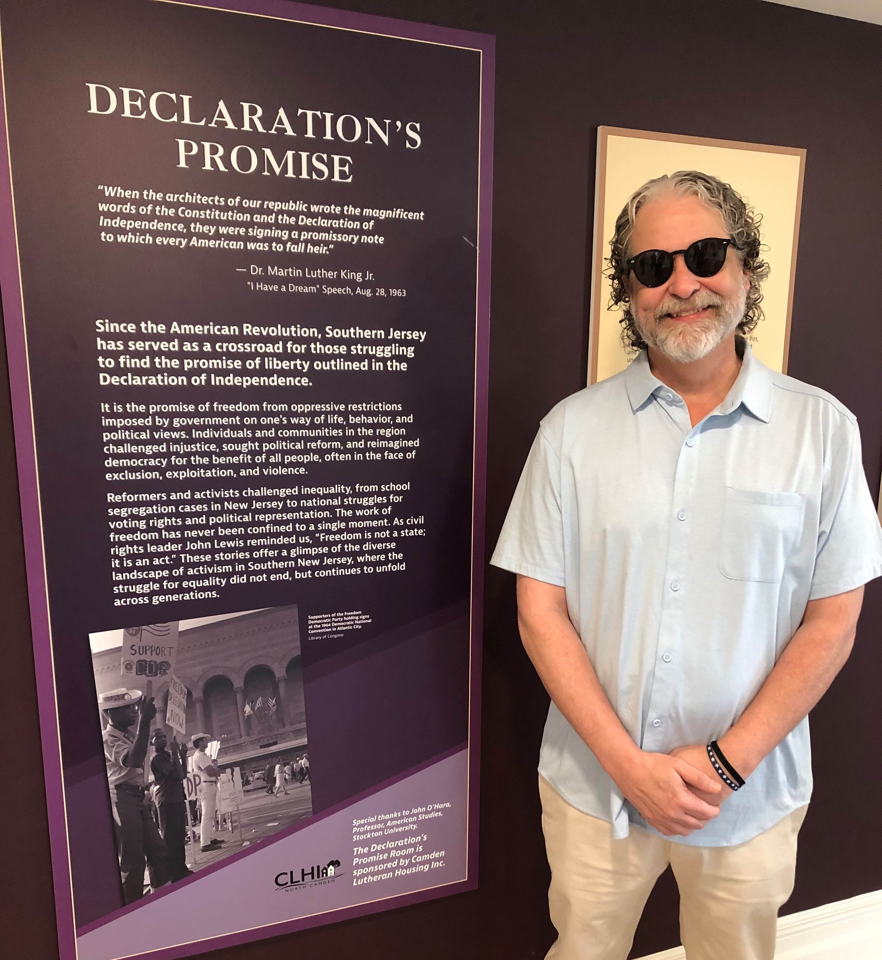 John O’Hara at The Declaration's Promise exhibit