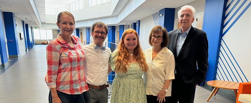 Hailey Bidinger recognized Staller Tutor Award