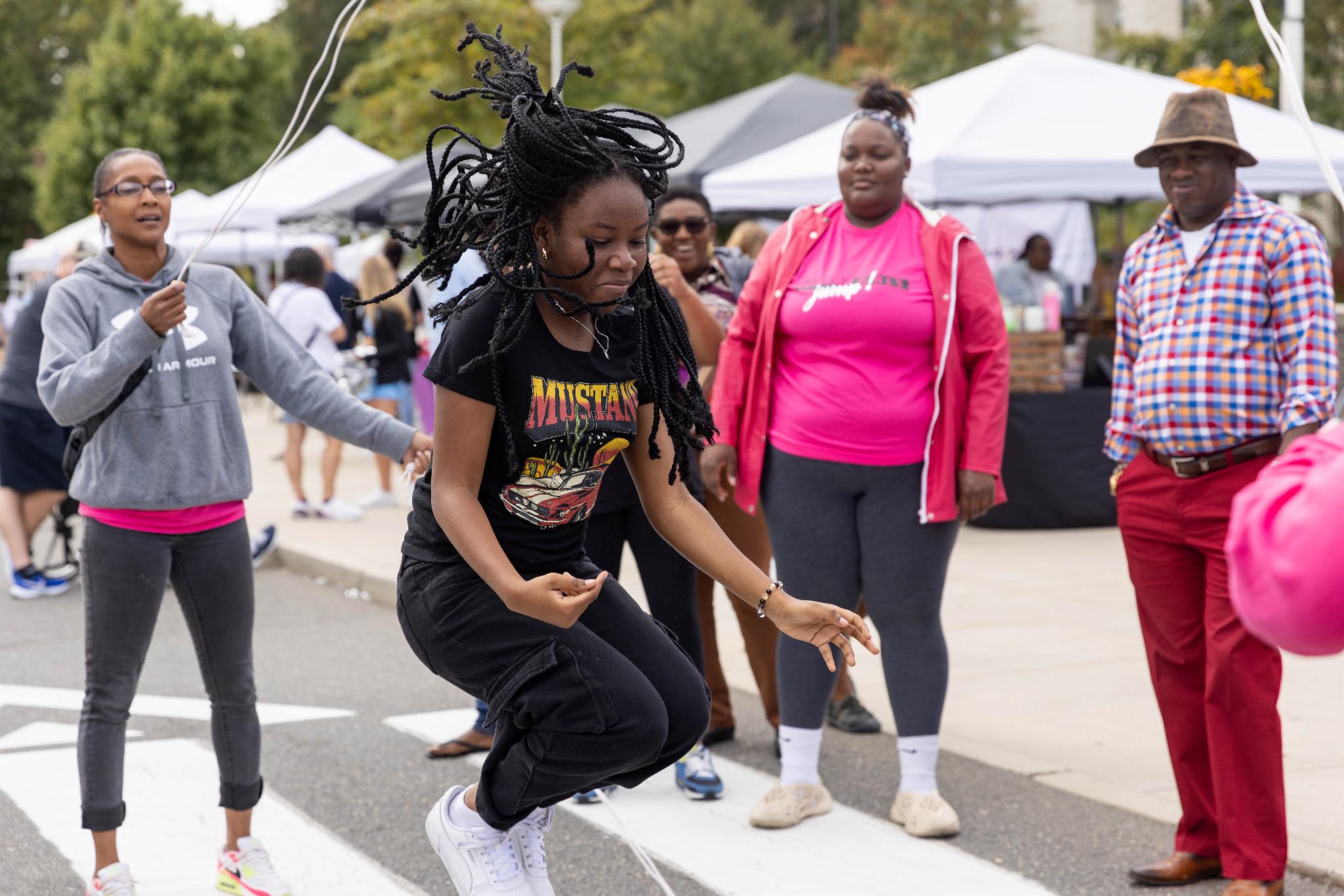 girl jump roping