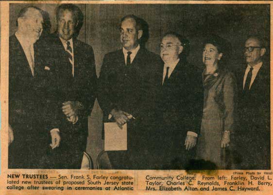 BOT members swearing in 1969