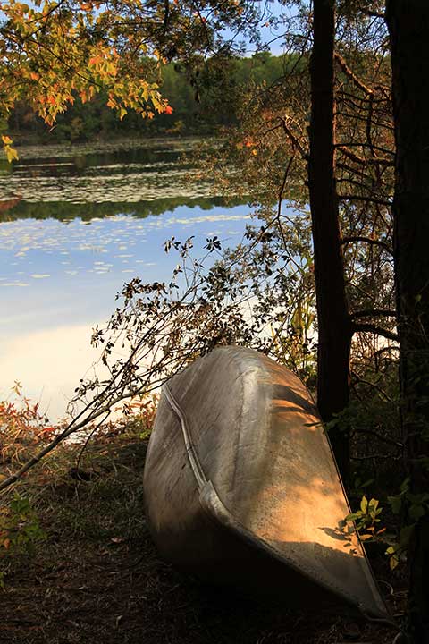Canoe by Lake Fred