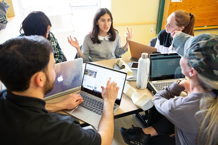 Group of students in circle